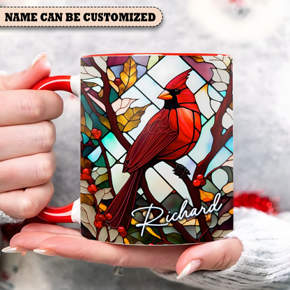 Personalized Cardinal Ceramic Accent Mug