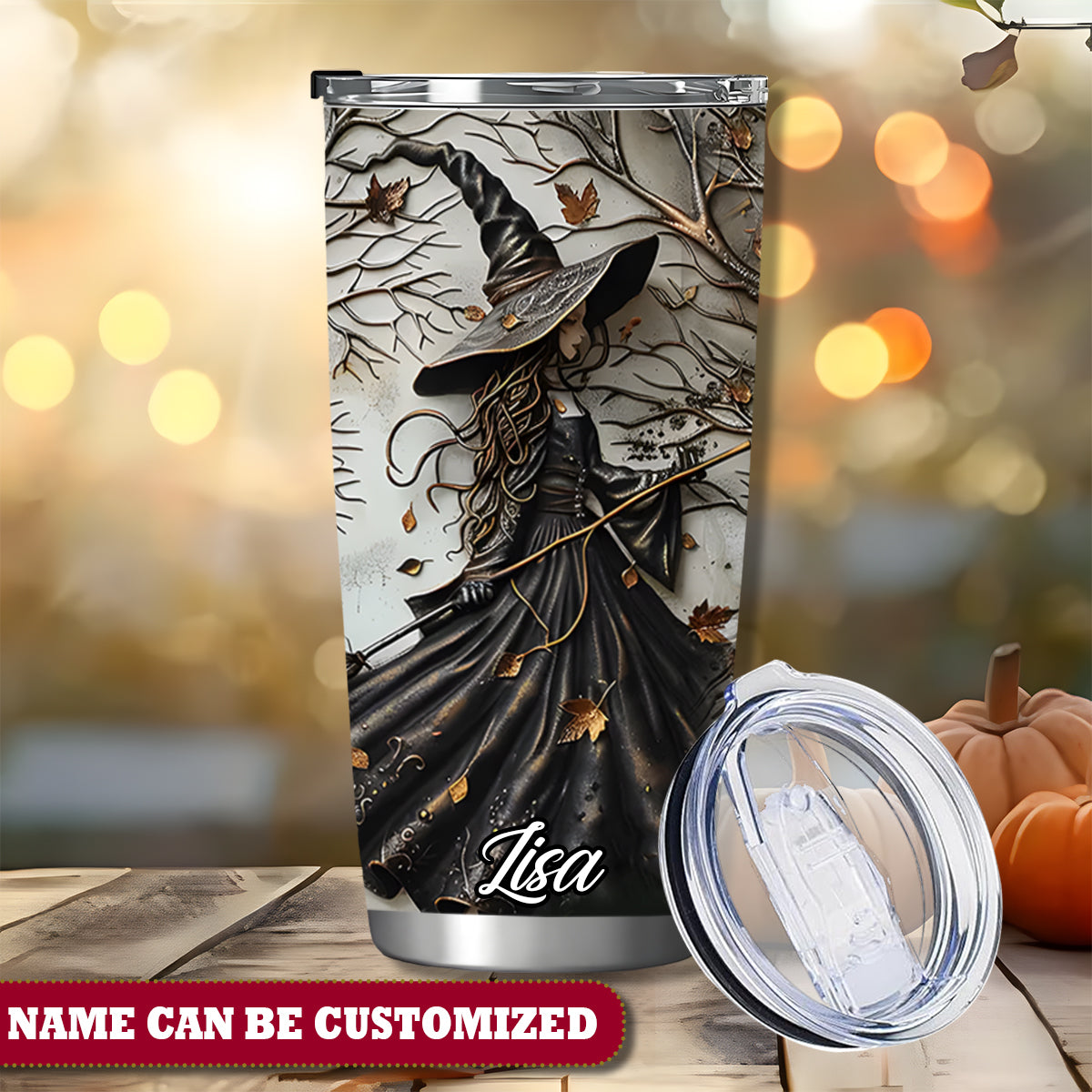 Beautiful Witch Personalized Tumbler