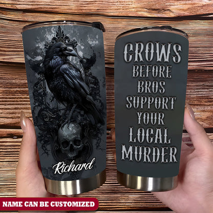 Raven Crow Before Bros Personalized Tumbler