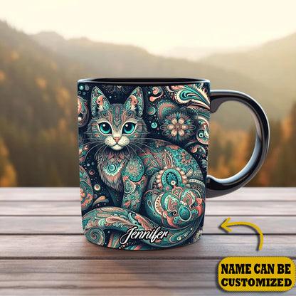 Beautiful Cat - Personalized Cat Accent Mug