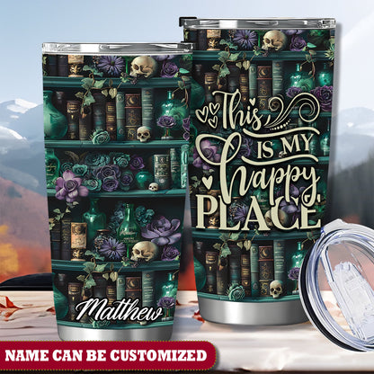 Book Library This Is My Happy Place Personalized Tumbler