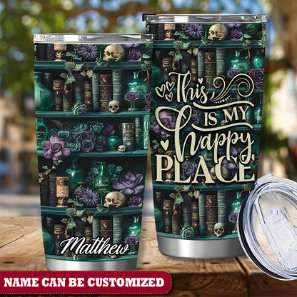 Book Library This Is My Happy Place Personalized Tumbler