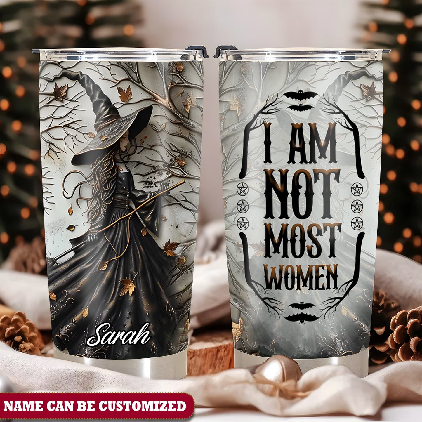 Beautiful Witch Personalized I Am Not Most Woman Tumbler