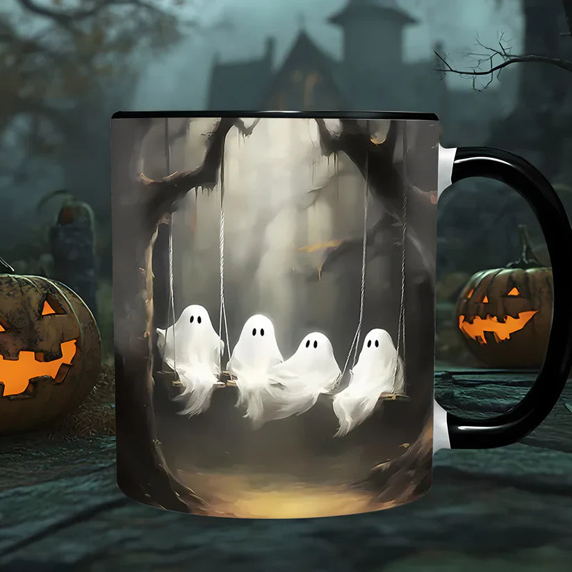 Cute Ghost Halloween Accent Mug