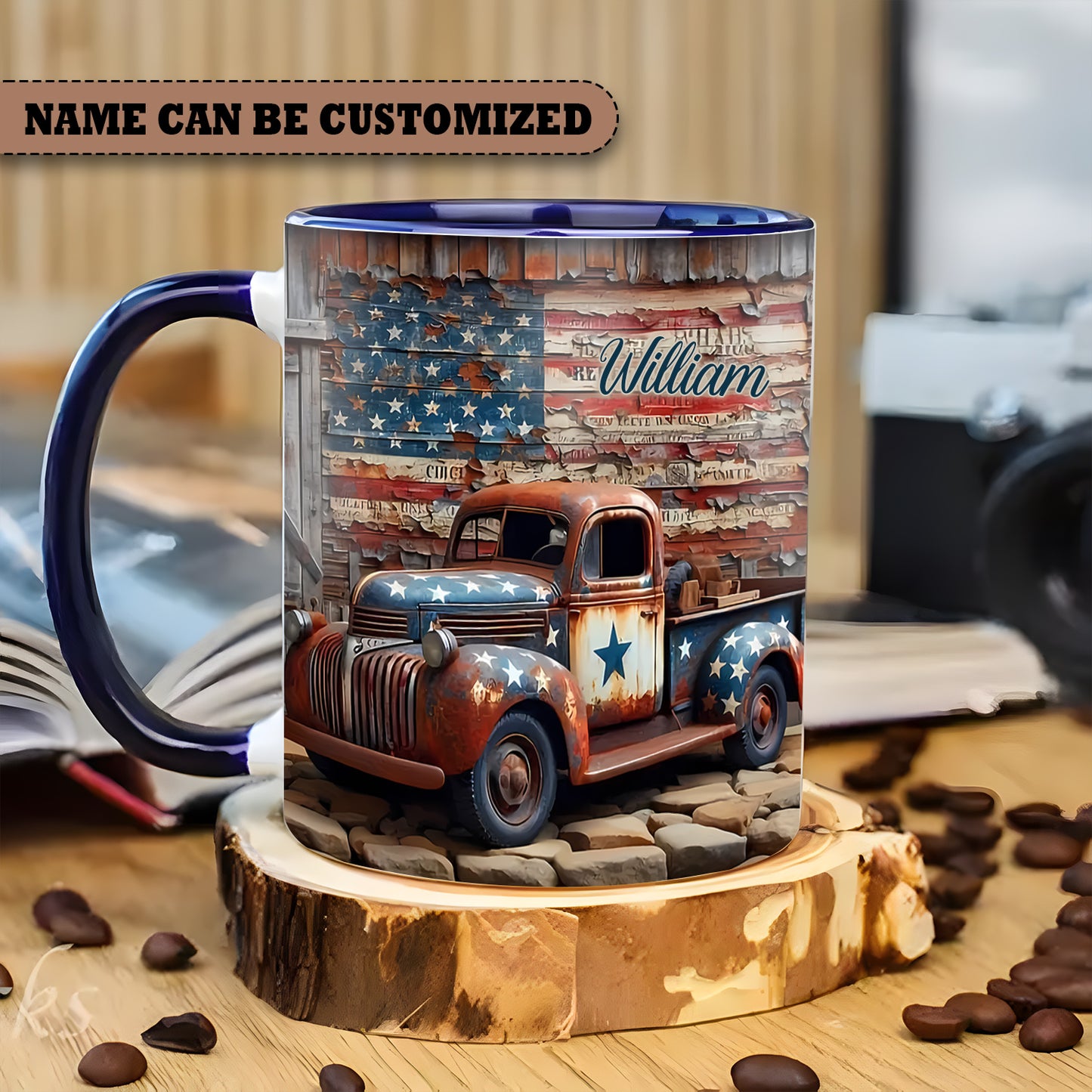 Truck Independence  - Personalized Truck Accent Mug