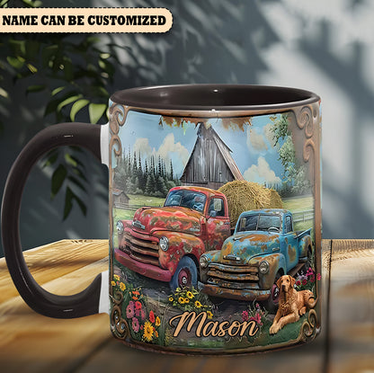 Vintage Country Truck - Personalized Accent Mug