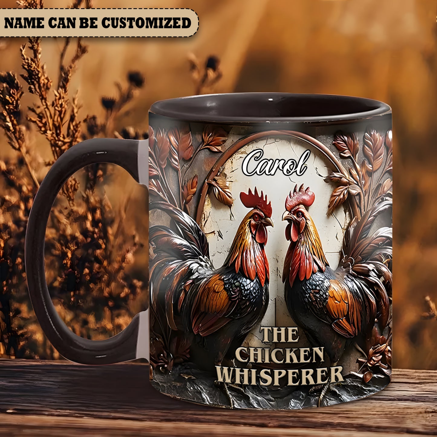 The Chicken Whisperer  - Personalized Chicken Accent Mug