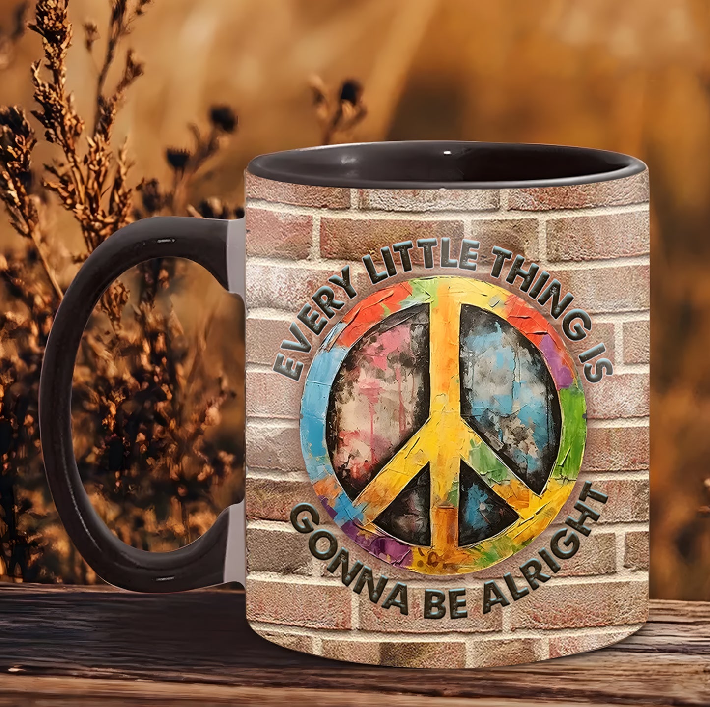 Hippie Symbol Every Little Thing - Hippie Accent Mug