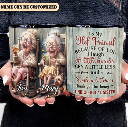 Old Women - Personalized Hippie Accent Mug