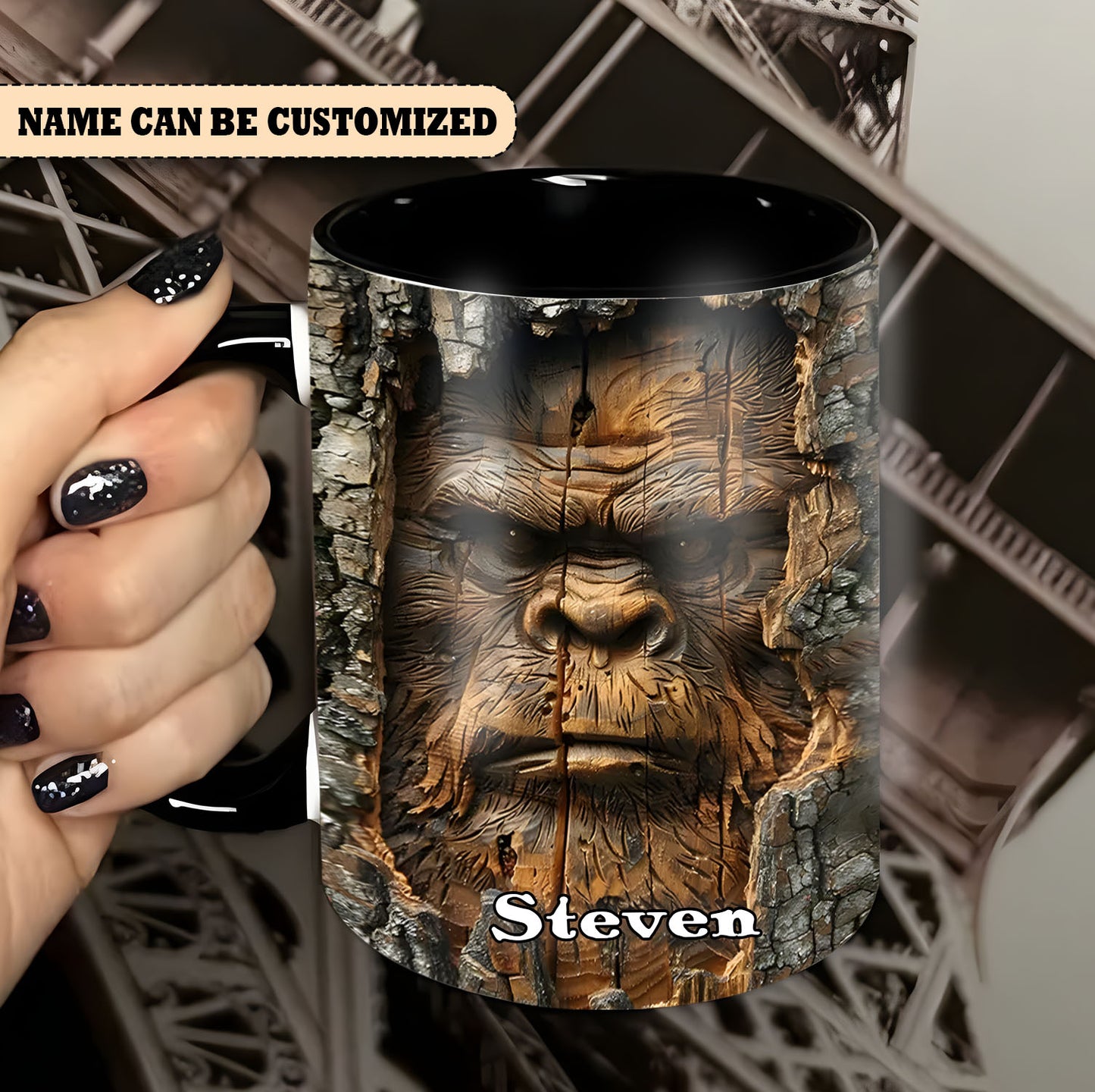 Sasquatch Personalized Accent Mug