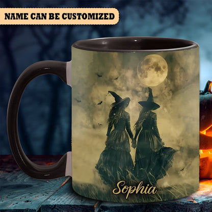 Beautiful Witch Bestie Personalized Halloween Accent Mug