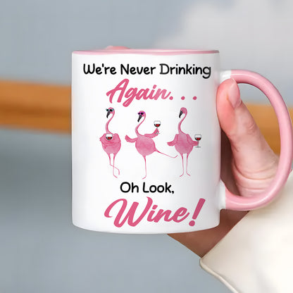 Oh Look Wine  - Flamingo Accent Mug