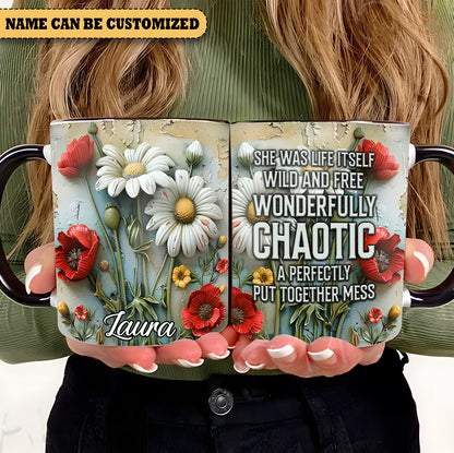 Beautiful Flowers  - Personalized Flowers Accent Mug