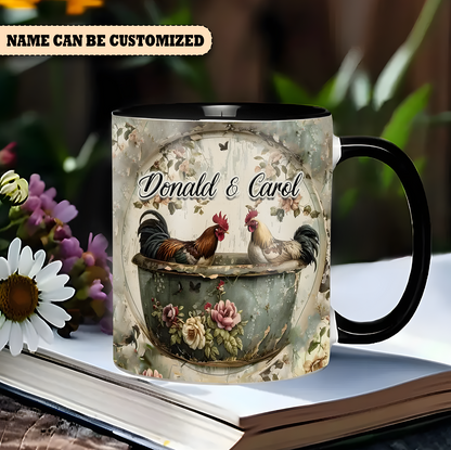 Chicken Themed - Personalized Chicken Accent Mug