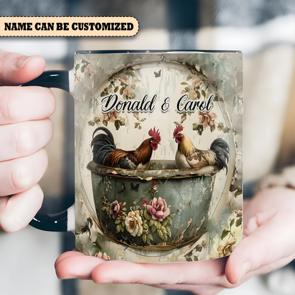 Chicken Themed - Personalized Chicken Accent Mug