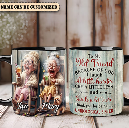 Old Women - Personalized Hippie Accent Mug