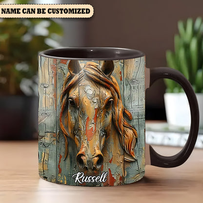 Vintage Horse - Personalized Horse Accent Mug