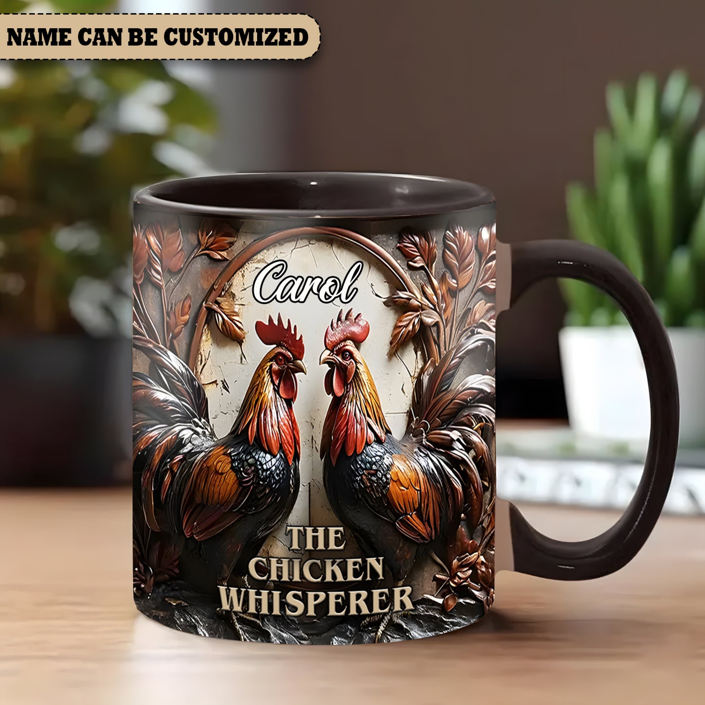 The Chicken Whisperer  - Personalized Chicken Accent Mug