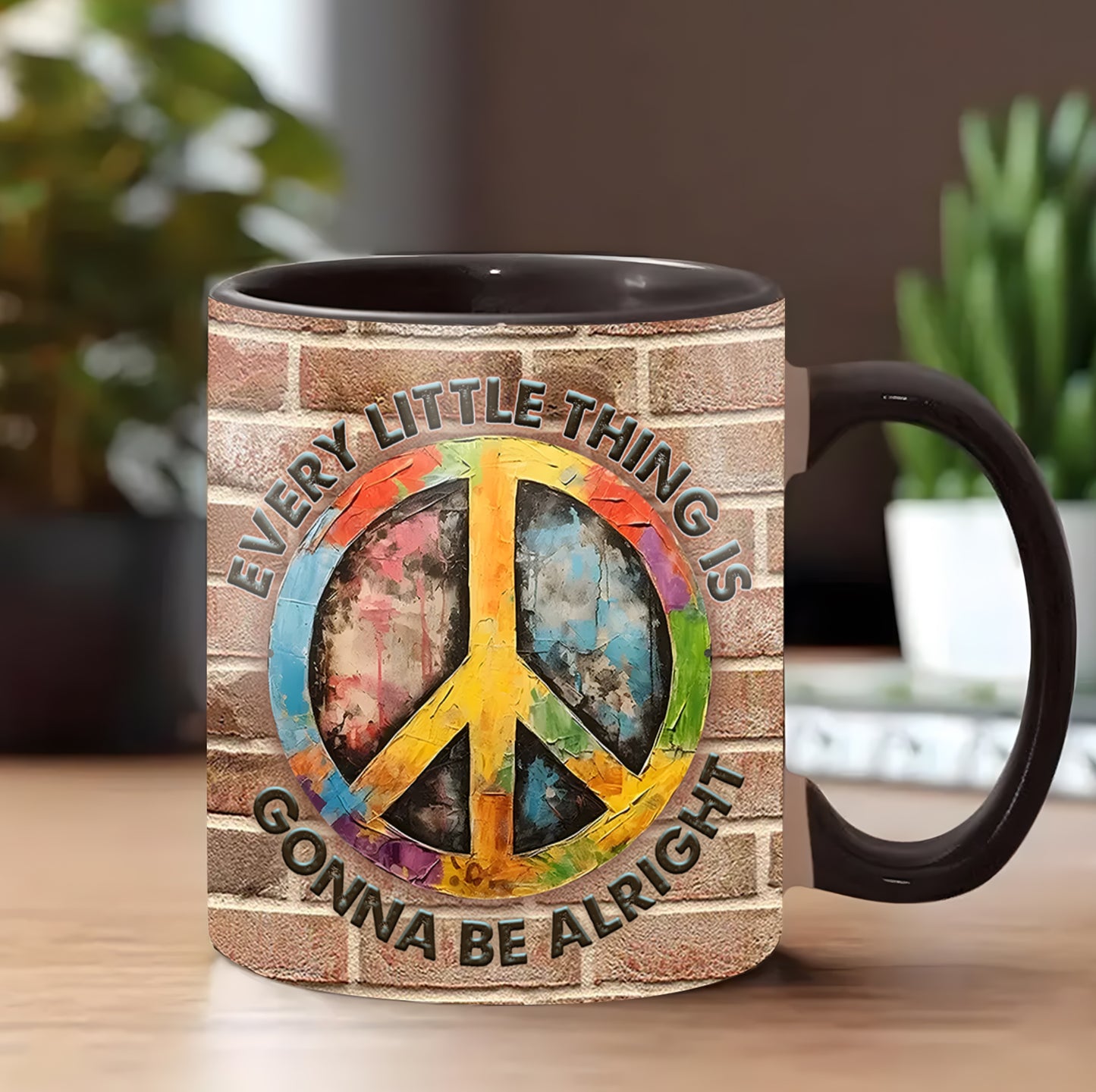 Hippie Symbol Every Little Thing - Hippie Accent Mug