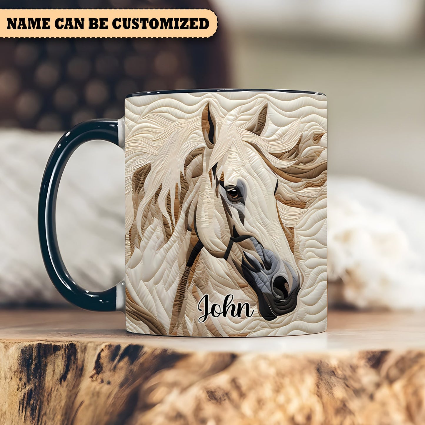 Beautiful Horse Personalized Accent Mug