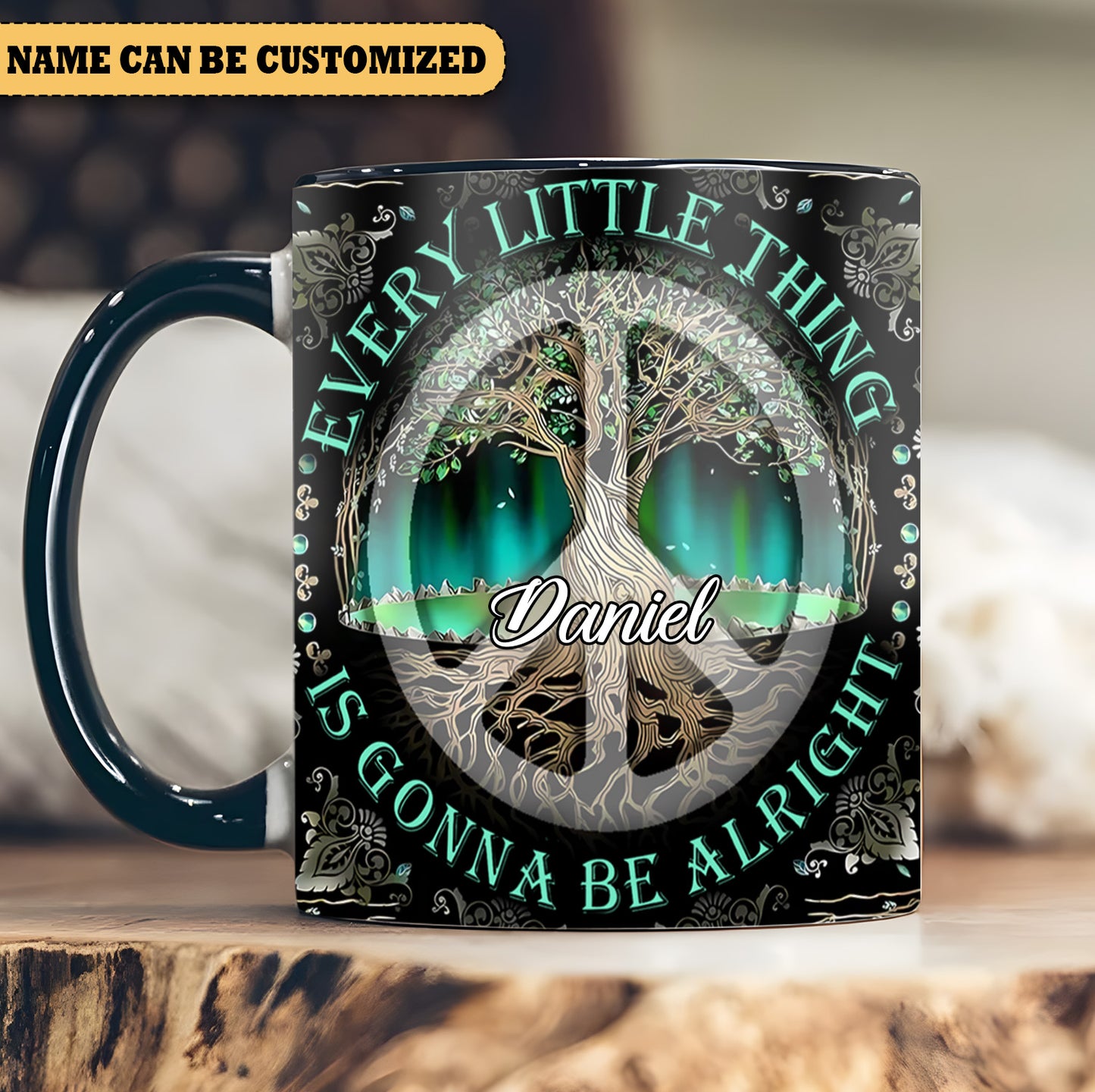 Tree Of Life Every Little Thing   - Personalized Hippie Accent Mug