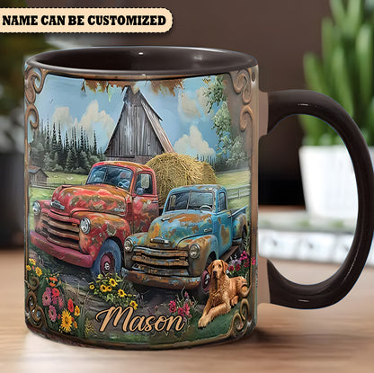 Vintage Country Truck - Personalized Accent Mug