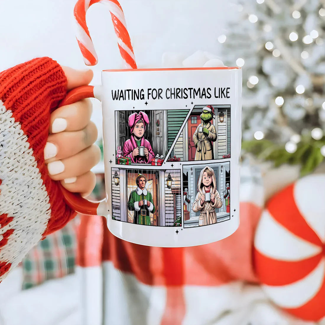 Christmas Movie Waiting For Christmas Like Accent Mug