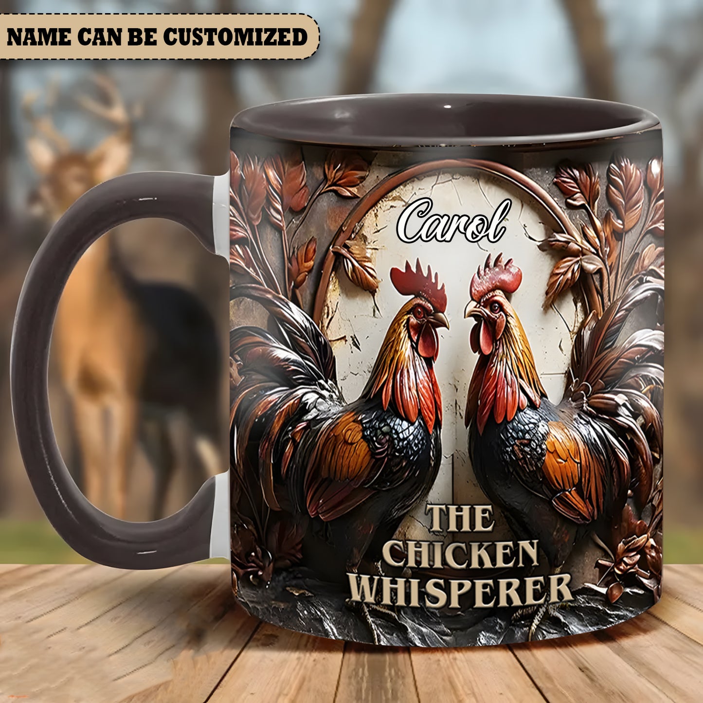 The Chicken Whisperer  - Personalized Chicken Accent Mug