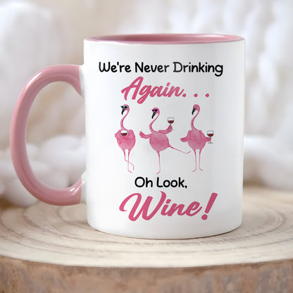 Oh Look Wine  - Flamingo Accent Mug