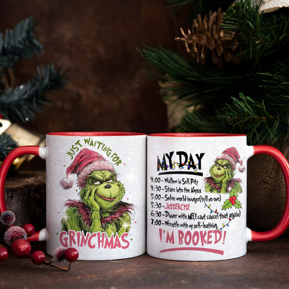 Grinch Funny Christmas Accent Mug