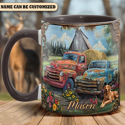 Vintage Country Truck - Personalized Accent Mug