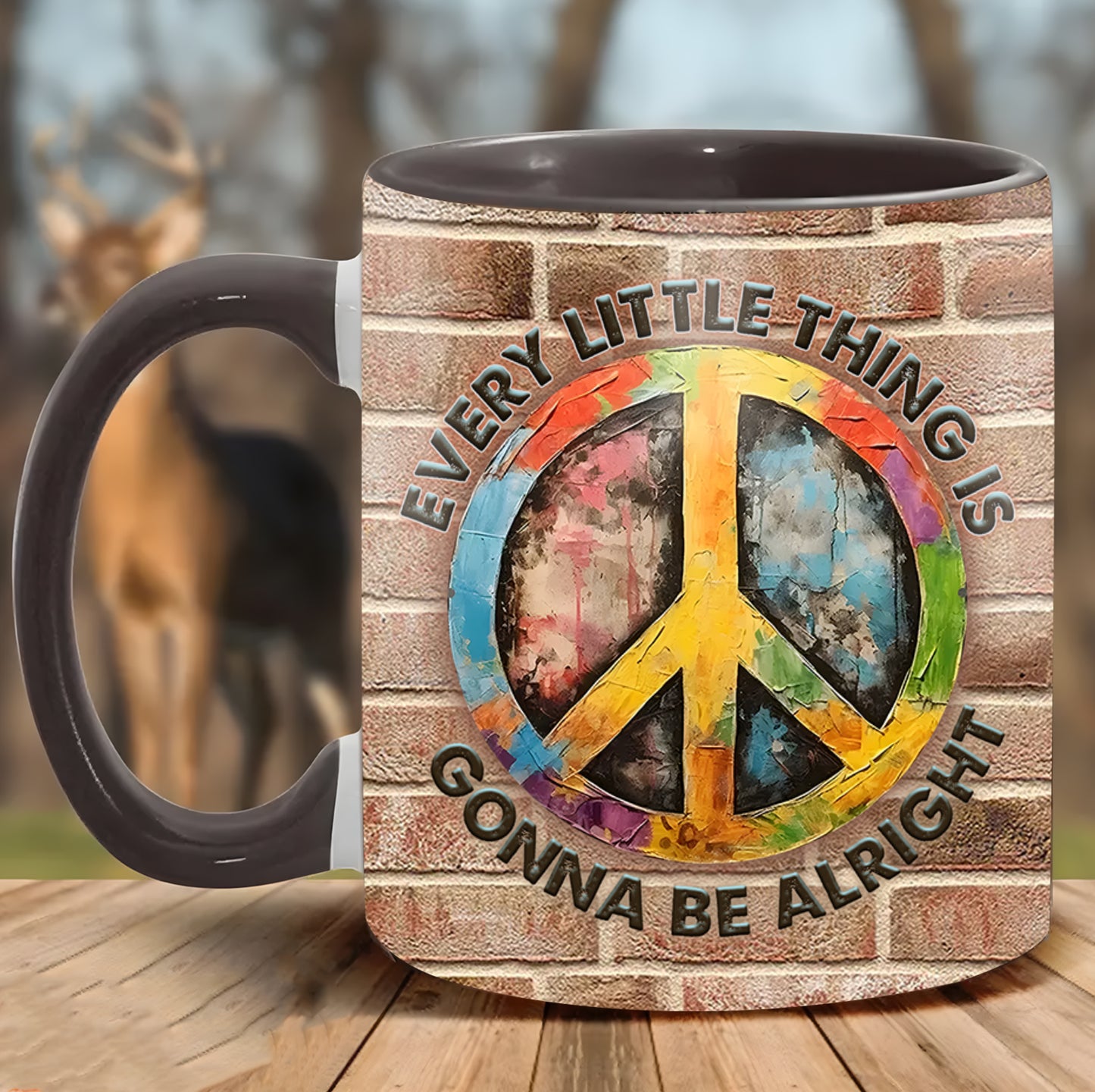 Hippie Symbol Every Little Thing - Hippie Accent Mug