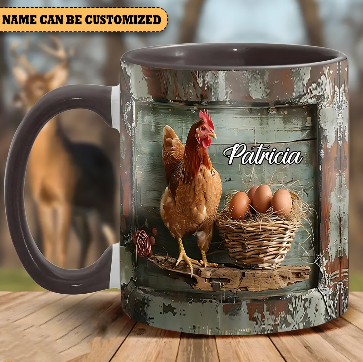 Chicken Eggs - Personalized Chicken Accent Mug