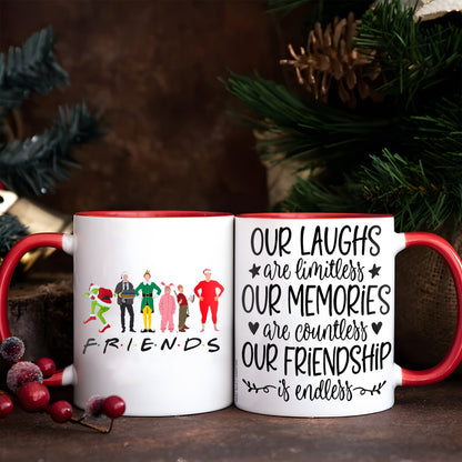 Christmas Movies Friend Our Laughs Are Limitless Accent Mug