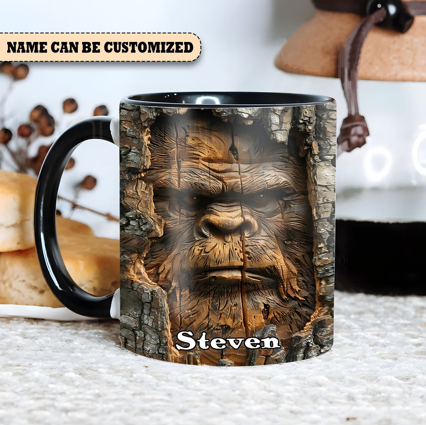 Sasquatch Personalized Accent Mug