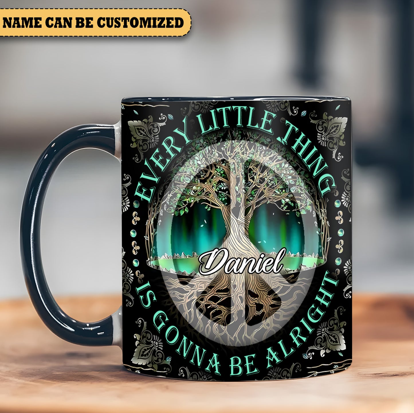 Tree Of Life Every Little Thing   - Personalized Hippie Accent Mug