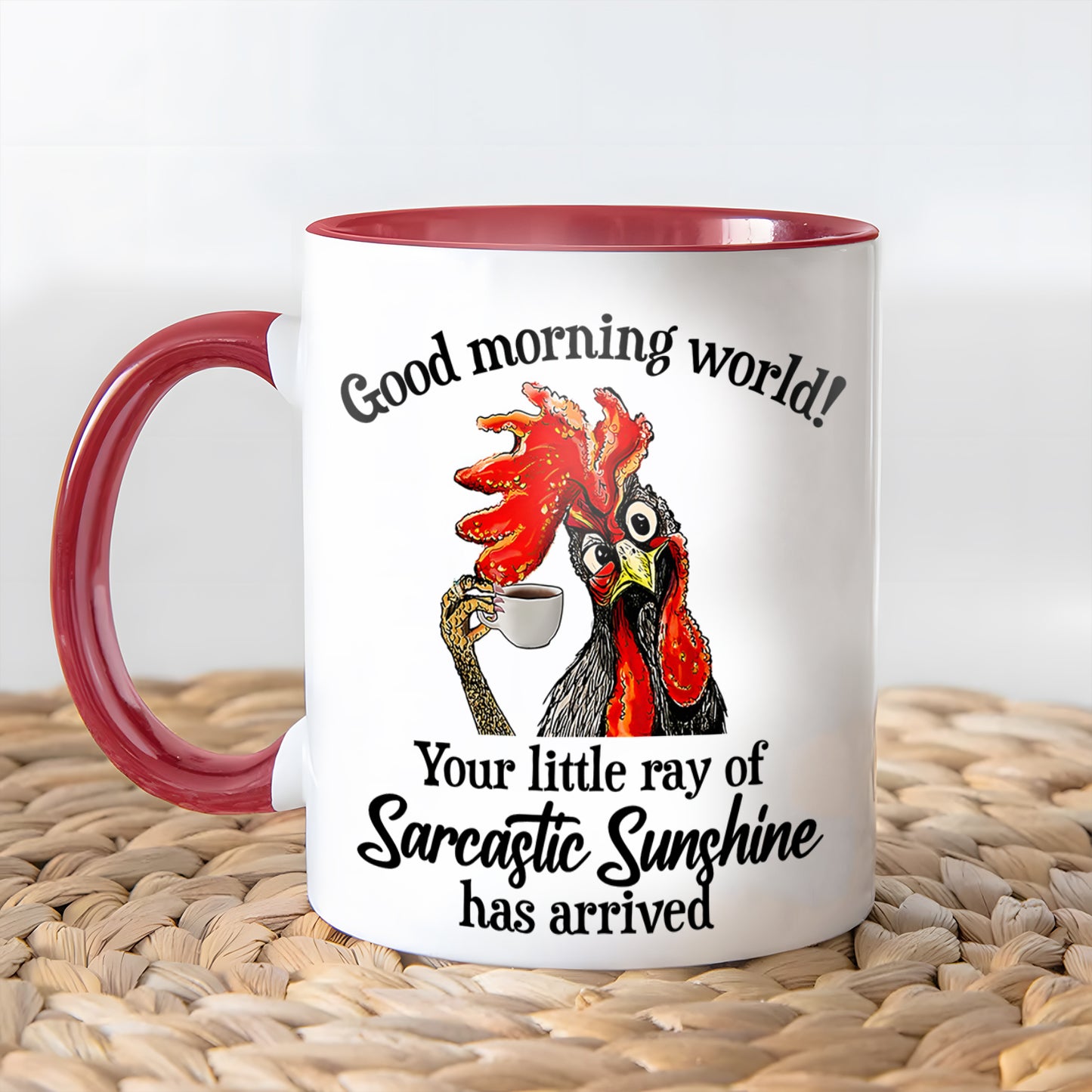 Good Morning World - Chicken Accent Mug