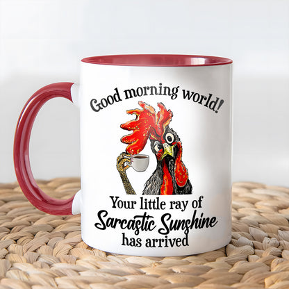 Good Morning World - Chicken Accent Mug