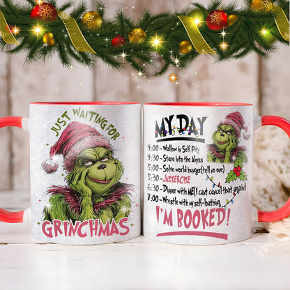 Grinch Funny Christmas Accent Mug