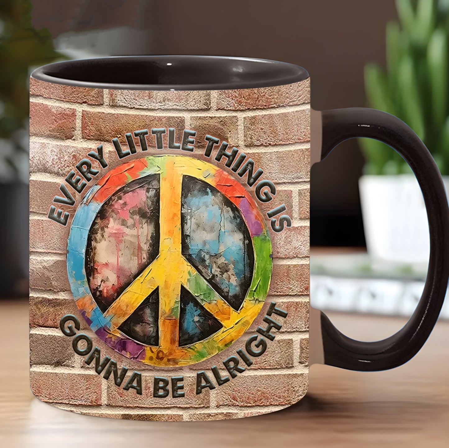 Hippie Symbol Every Little Thing - Hippie Accent Mug