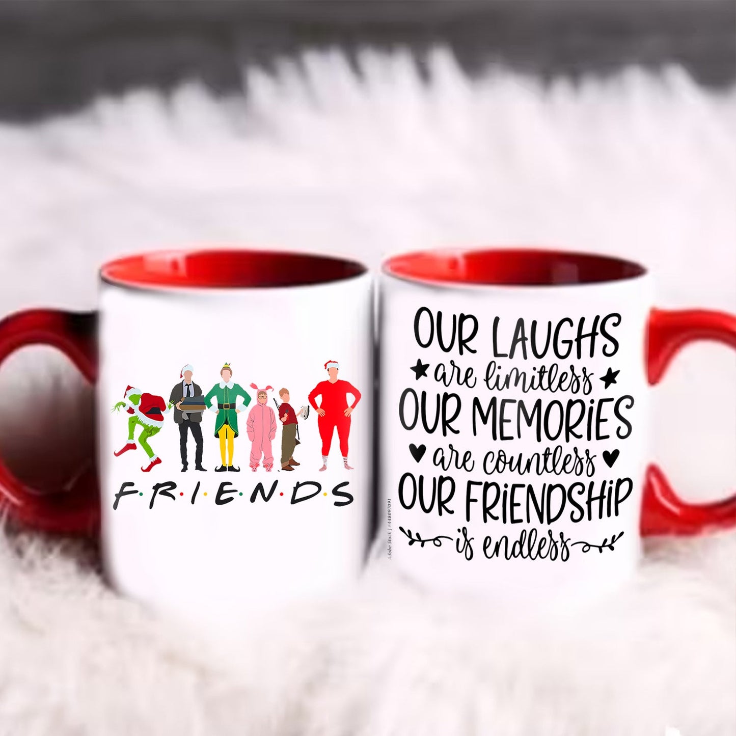 Christmas Movies Friend Our Laughs Are Limitless Accent Mug