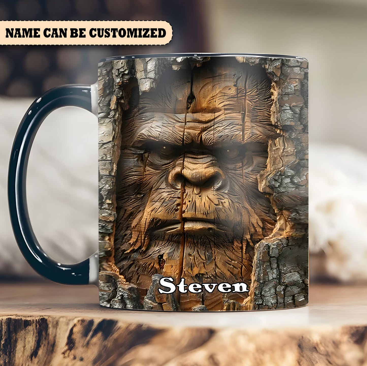 Sasquatch Personalized Accent Mug