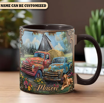 Vintage Country Truck - Personalized Accent Mug