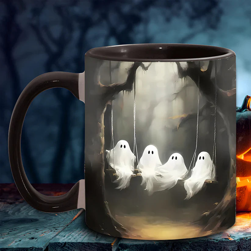 Cute Ghost Halloween Accent Mug