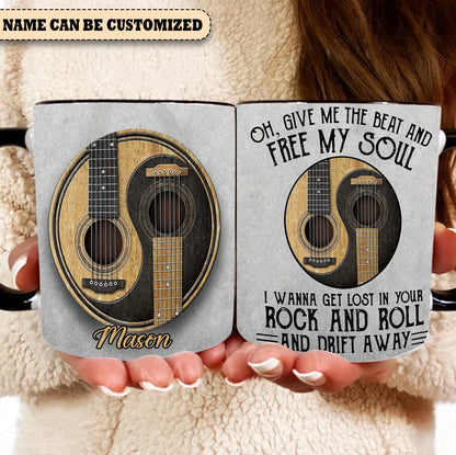 Oh Give Me The Beat - Personalized Guitar Accent Mug