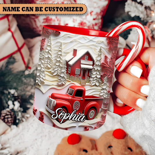 Red Truck - Personalized Accent Mug