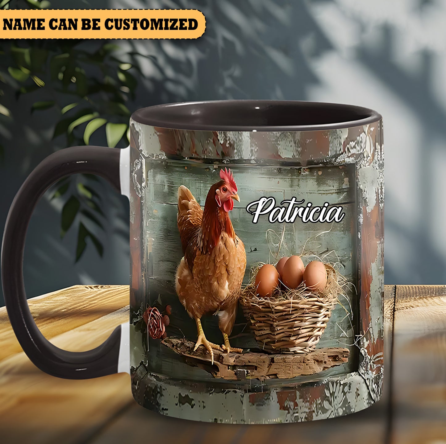 Chicken Eggs - Personalized Chicken Accent Mug