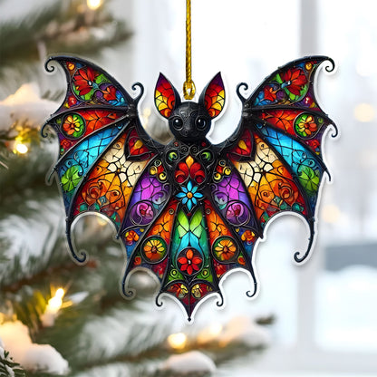 Bat Colorful Hanging Acrylic Ornament Gift