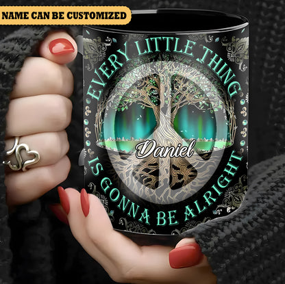 Tree Of Life Every Little Thing   - Personalized Hippie Accent Mug