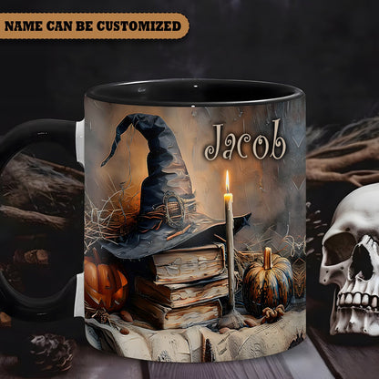 A Witch's Autumn Ritual Personalized Halloween Accent Mug